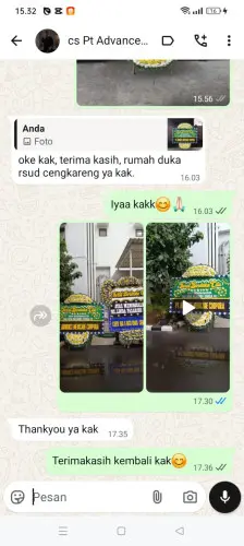 Testimonial Papan Bunga Pernikahan bojongmalaka