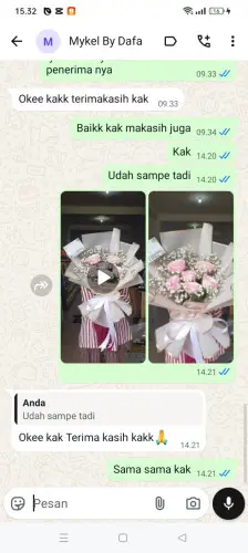 Testimonial Buket Bunga bojongmalaka