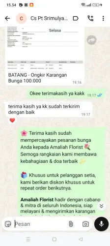 Testimonial Papan Bunga bojongmalaka