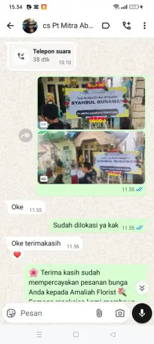 Testimonial Papan Bunga bojongmalaka