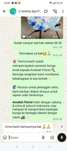 Testimonial Standing Flower bojongmalaka