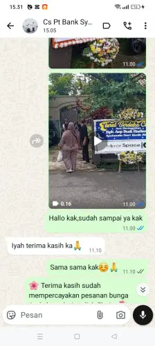 Testimonial Papan Bunga bojongmalaka